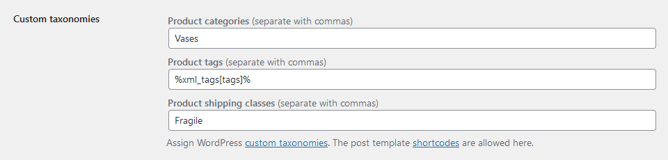 CyberSEO Pro custom taxonomies