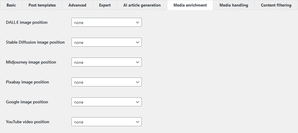 enriquecimento de mídia